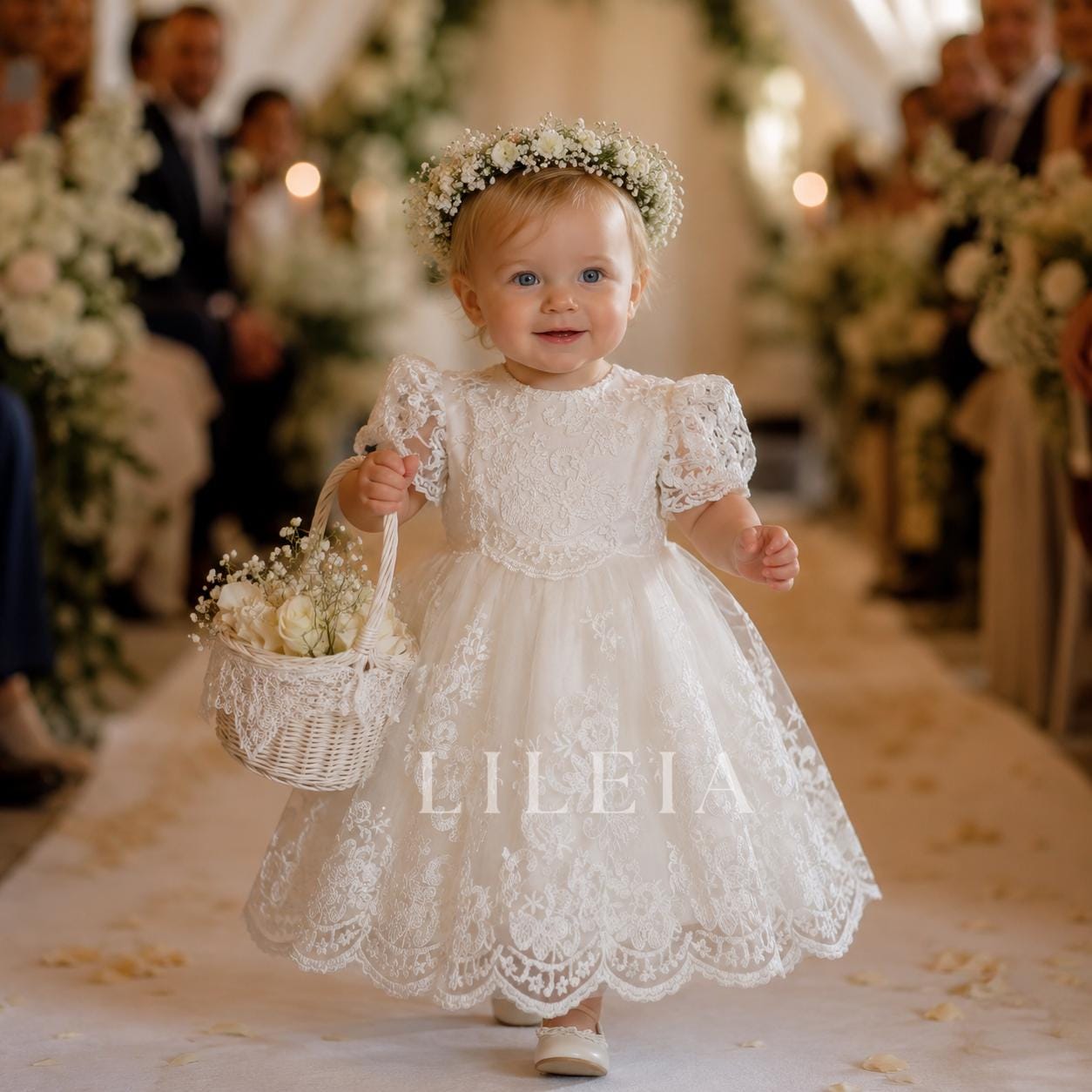 childrens white bridesmaid dresses Little Girls Size:UK 14 - XL Pair this stylish junior Leather Jacket Saylor Modest Dress in
