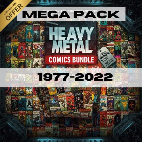 Heavy Metal Komplette Sammlung, Heavy Metal Magazin, Heavy Metal 1-320 Comics Bundle, Heavy Metal 1977-2022, Comicserie, 25GB