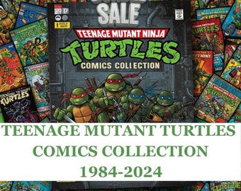 Teenage Mutant Turtles Comics Collection 1984-2024, 28Gb Mega Bundle, Tmnt Comics, Schildkröten Comics, Tmnt idw Collection, Romansammlung