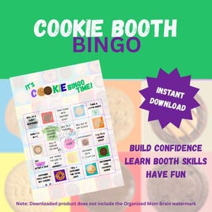 Cookie Booth Bingo Printable | Youth Sales Activity (Digital Download)