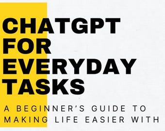 ChatGPT for Beginners Bundle – Printable AI Guide + Prompt Pack + Tool Kit