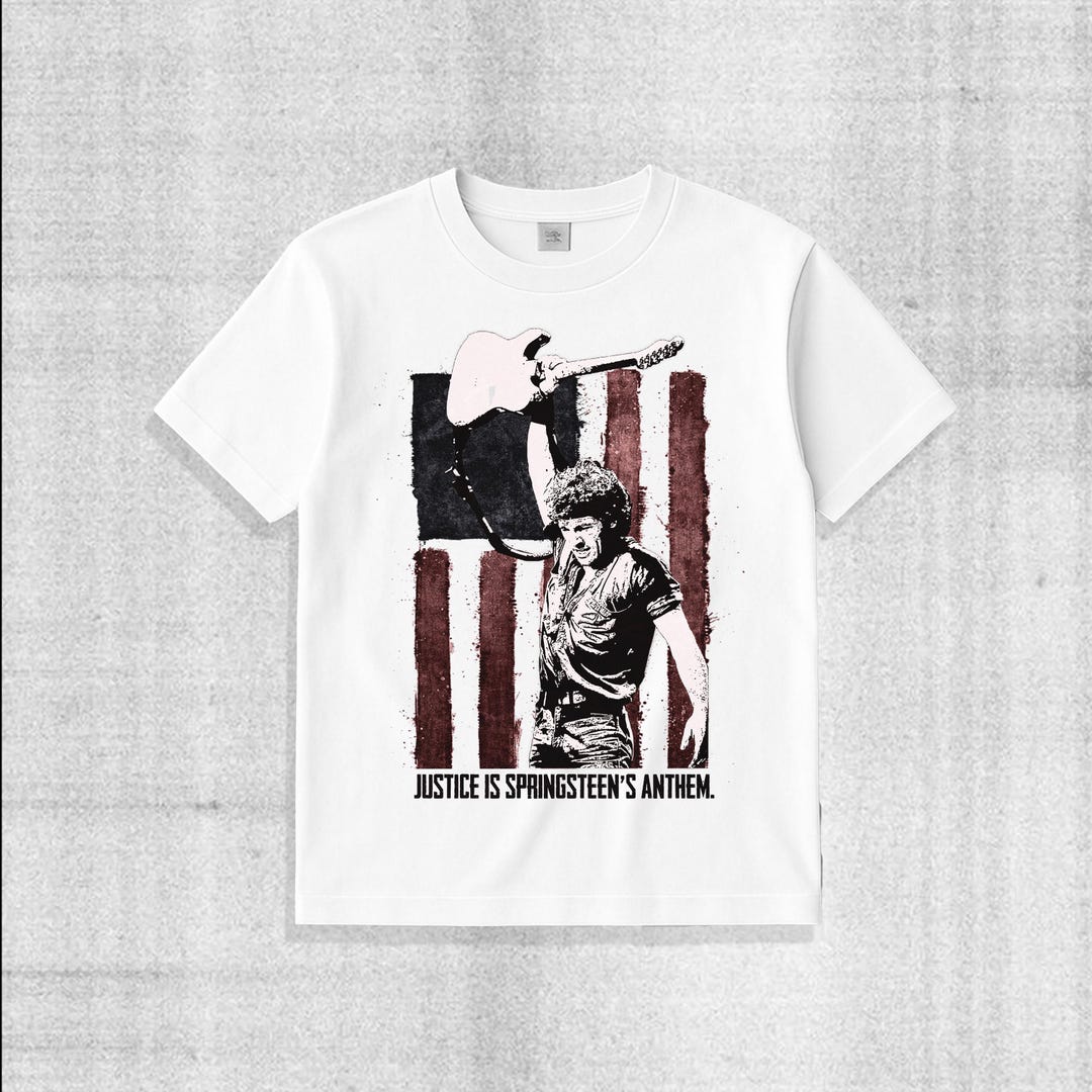 Bruce Springsteen Graphic Tee - Justice is Springsteen's Anthem Shirt ...