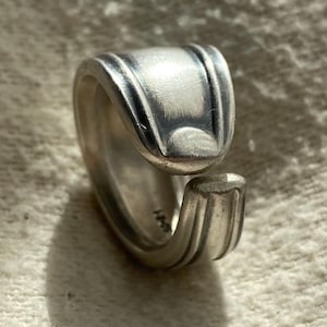 Silver spoon ring