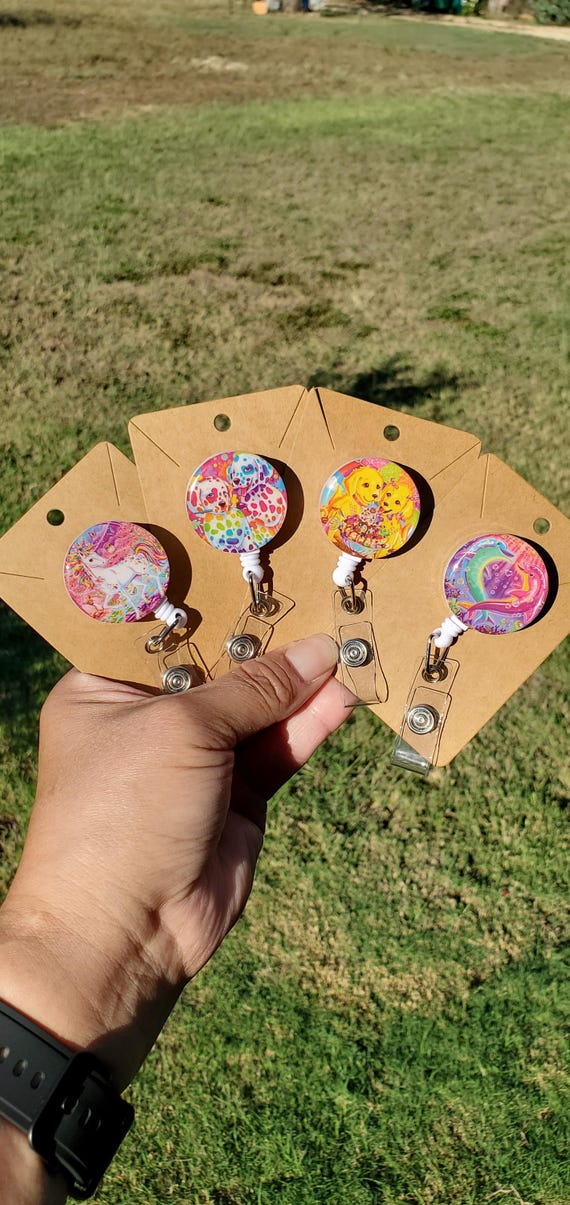 Lisa Frank Inspired Retractable ID Badge Reels - UPDATED AGAIN!! New ones added!!