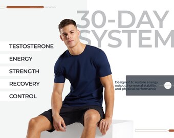 AlphaCore — 30 Day Testosterone Plan for Men | Natural Energy & Strength Program | Hormone Balance Digital Course