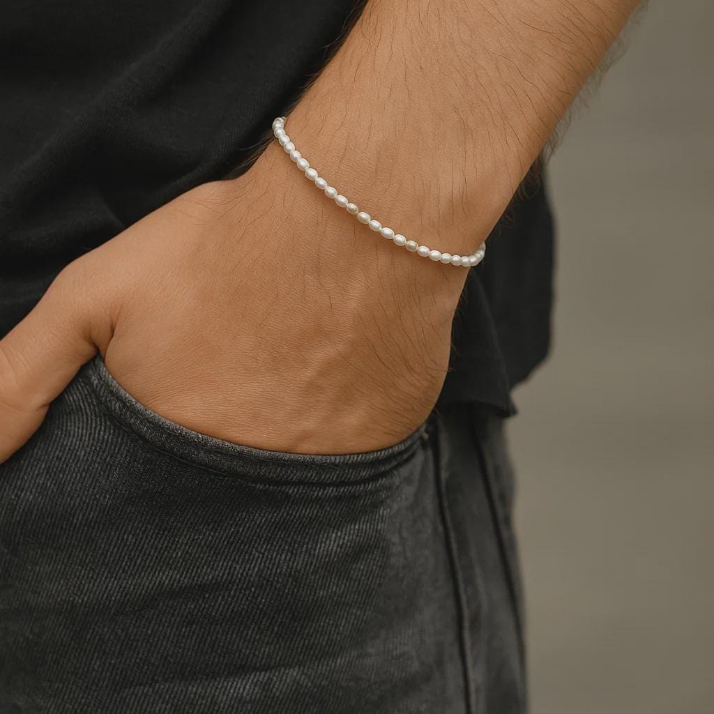 Treated Freshwater Cultured Pearl & Beads Bracelet