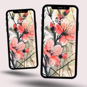 Smartphone wallpaper iPhone Wallpaper Samsung Wallpaper Aesthetic Minimal wallpaper Lock Screen Instant download Digital download