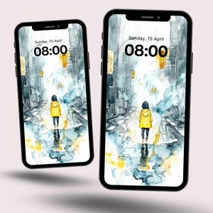 Smartphone wallpaper iPhone Wallpaper Samsung Wallpaper Aesthetic Minimal Cute wallpaper Lock Screen Instant download Digital download