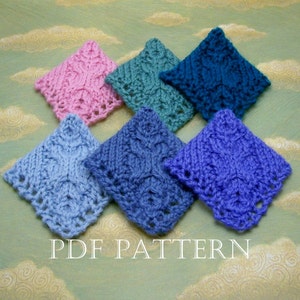 Cable Corner Bookmark Instant Download PDF Knitting Pattern