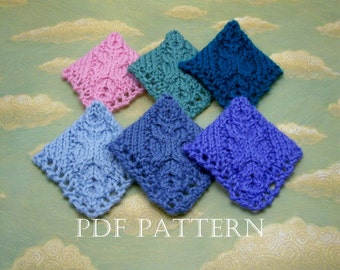 Cable Corner Bookmark Instant Download PDF Knitting Pattern