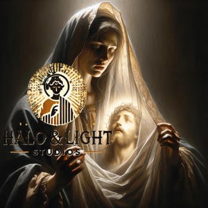 Saint Veronica Holy Face Art: Catholic Christian Decor (Digital Download)