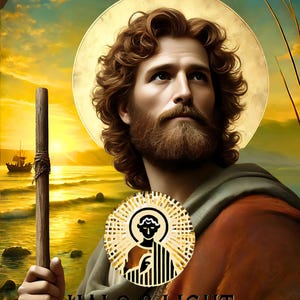 Saint James the Greater Digital Art – 8K HD Fisherman Apostle Icon, Sea ...