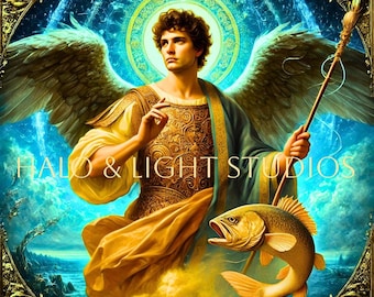 Saint Raphael the Archangel Digital Print | Catholic Wall Art | Instant Download