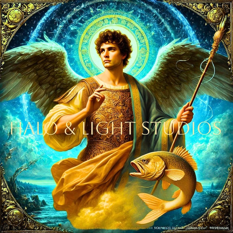 Saint Raphael the Archangel Digital Print | Catholic Wall Art | Instant ...