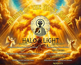 Fruits of the Holy Spirit Catholic Art Print: Christian Classroom Decor (Digital Download)