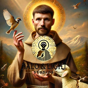 Saint Francis of Assisi Portrait | Catholic Art Print | Renaissance Style | Ultra Life-like