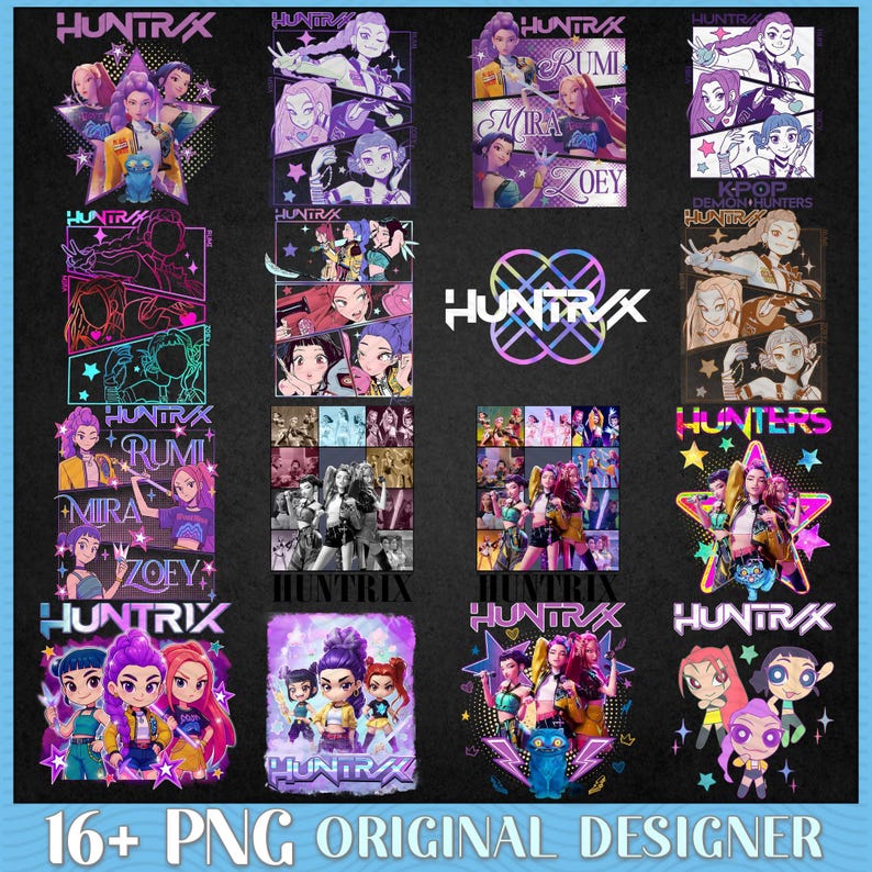 K-pop Demon Hunters Huntrix witte Kindersweater met capuchon • Kinder World