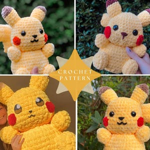 Virkad Pikachu PDF-mönster