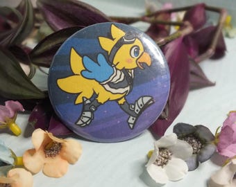 Alpha the Chocobo - FFXIV 50mm button badge