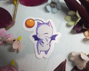 Moogle - Final Fantasy 6 cm Wodoodporna naklejka winylowa