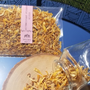 ORGANIC Calendula Flower | Marigold Petals | Calendula officinalis | Herbal Tea | Edible & Decorative Flower for Soap, Candle, Creations