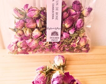 Organic Damask Rose | Rose Petals | Rosebuds | Herbal Tea | Dried Rose Petal Tea | Origin: Morocco | Culinary Decoration