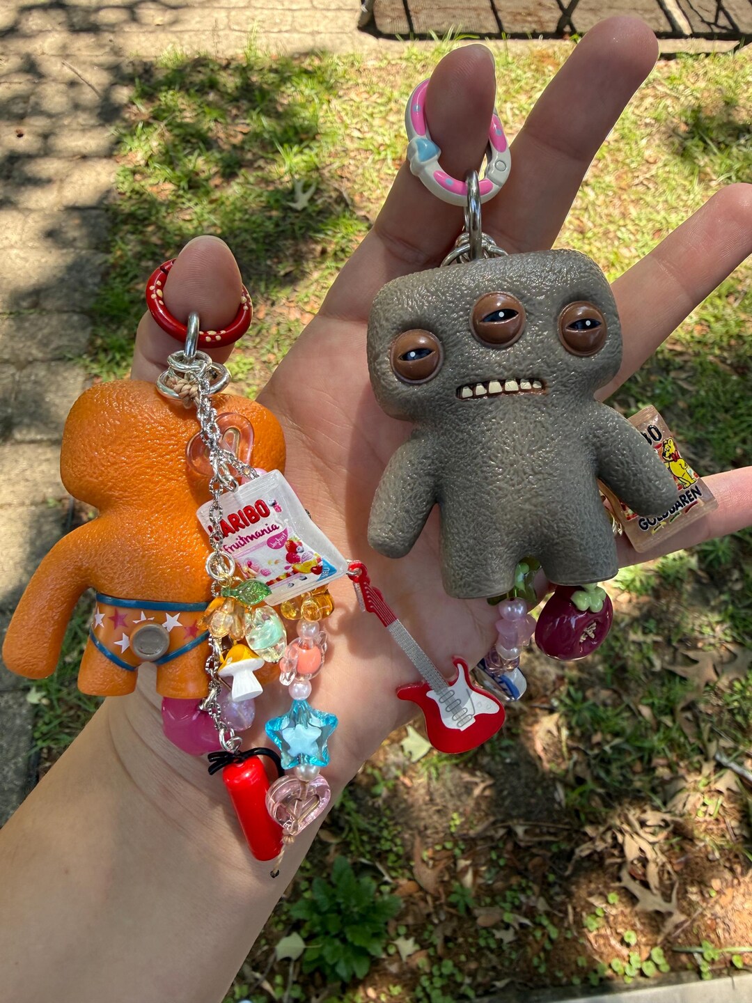 Fuggler Keychain: Collectible Figure Charm With Guitar, Candy, Mushroom ...