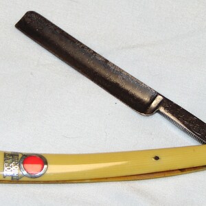 Vintage Fred Dolle RED POINT Straight Razor Vintage - Etsy