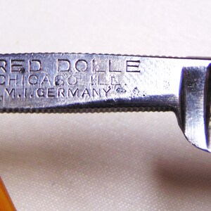Vintage Fred Dolle RED POINT Straight Razor Vintage - Etsy