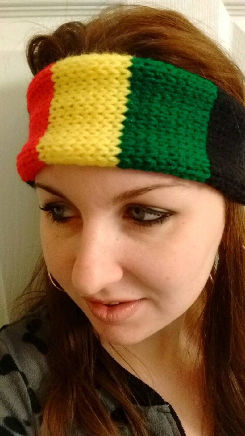 Keith Richards Inspired Rasta Striped Headband Etsy