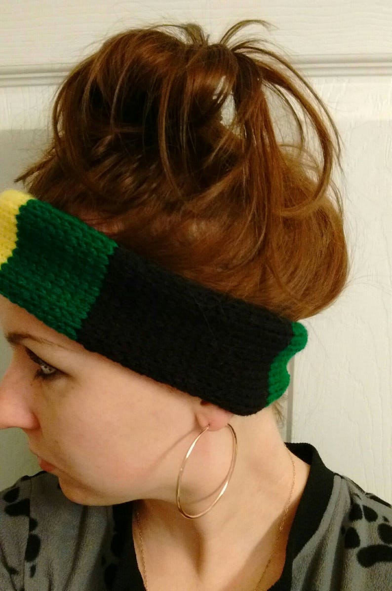 Keith Richards Inspired Rasta Striped Headband Etsy