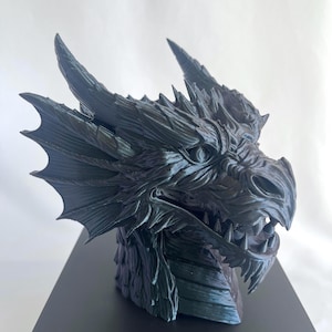Dragon Head Plant Pot: Gothic Decor, Air Plant Holder, Catch-All