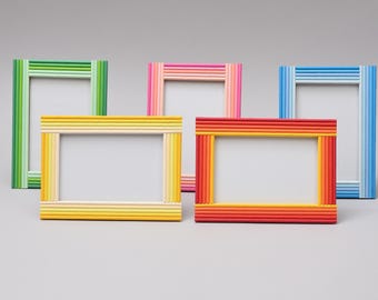 Recycled Copy Paper Photo Frame: 4x6 Handmade Home Decor