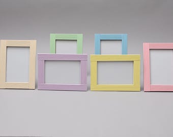 Recycled Copy Paper Photo Frame: 4x6 Handmade Home Decor