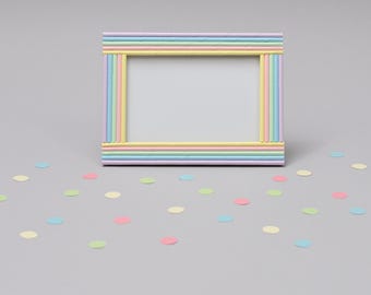 Unicorn Photo Frame: Handmade Recycled Paper 4x6