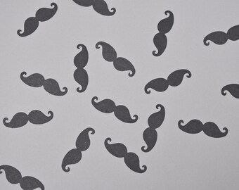 Moustache Confetti: 50 pieces Handmade