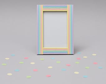 Unicorn Photo Frame: Handmade Recycled Paper 5x7