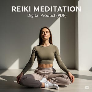 Daily Self-Healing Meditation Workbook PDF | Energy Balancing + Affirmations + Usui Techniques