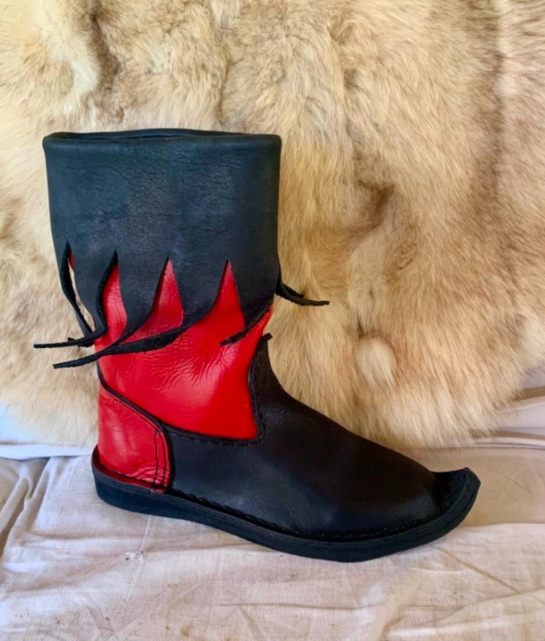 Handmade Leather Jester Elf Boots: Renaissance Cosplay Costume Shoes - Etsy