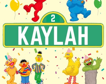 Sesame Street Birthday Invitation | Editable Digital Download | Elmo Party Invite | Custom Birthday | Instant Download