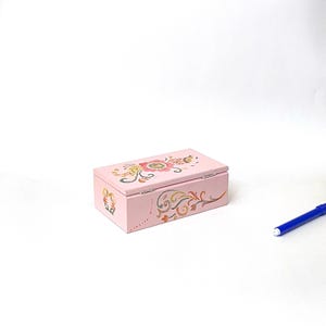 painted wooden box, jewelry box, original gift, birthday, wedding