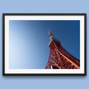 Impressão artística da Torre de Tóquio: Fotografia de rua japonesa, vista de Roppongi