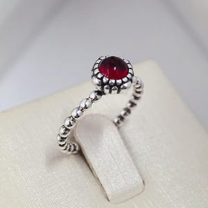 Old Style Pandora July Birthstone Ring PANDORA July Droplet Ring