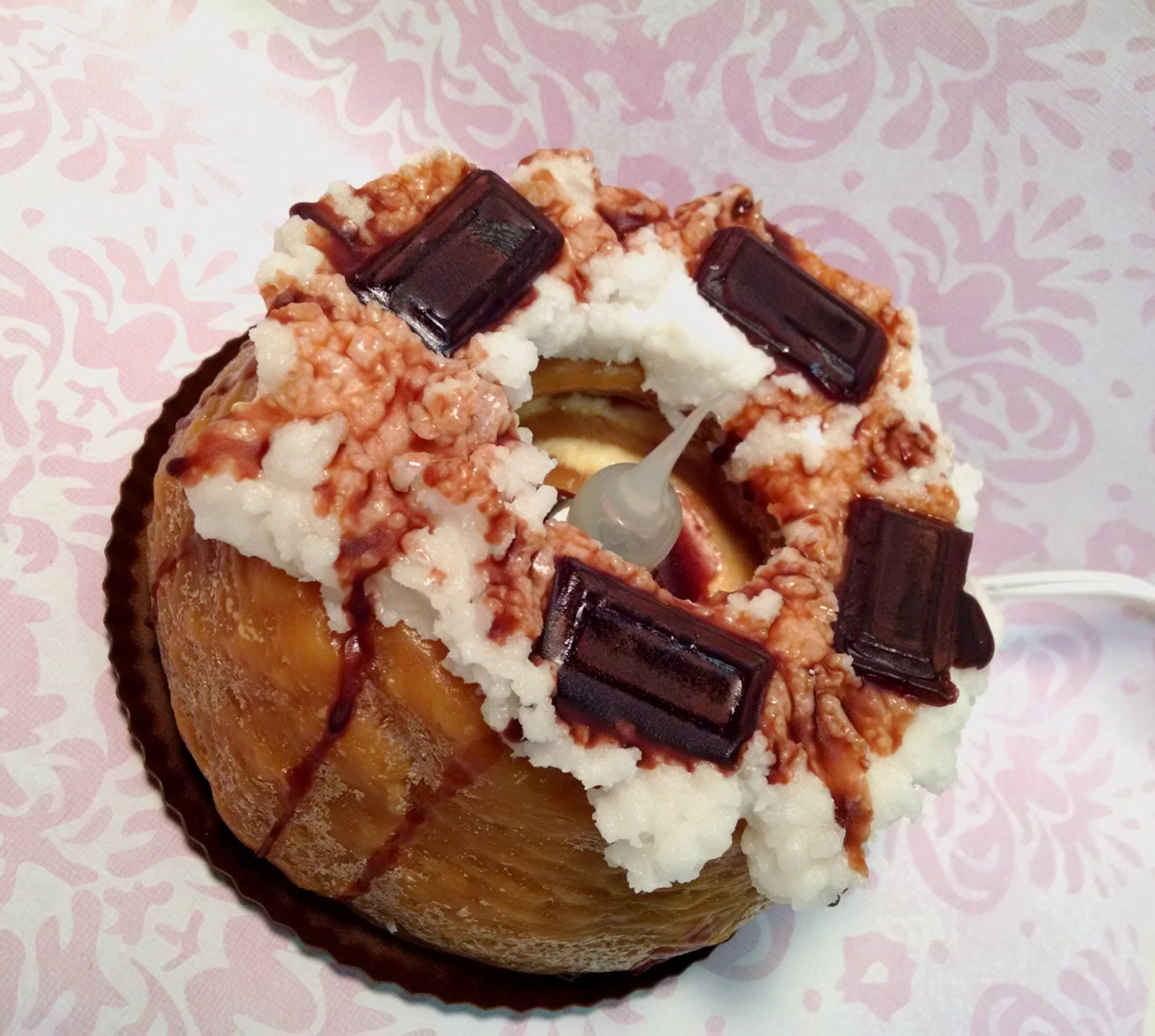 Chocolate Scented Electric Candle Wickless Candles Etsy