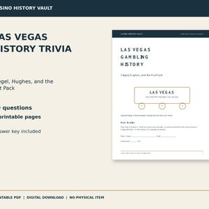 Quizspel over de gokgeschiedenis van Las Vegas, Bugsy Siegel, Howard Hughes en de Rat Pack, PDF-download