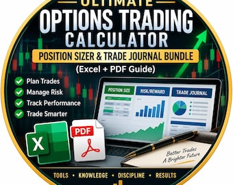 Optionshandelsrechner & Handelsjournal-Paket / Digitaler Download