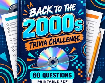 Back to the 2000s Trivia Game Printable PDF | 60 Questions with Answer Key | Classroom Quiz