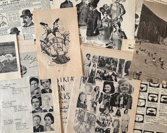 Neutral Tone Paper Pack- 50+ Curated Pages for Collage, Junk Journal & Mixed Media