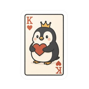 Pegatina de pingüino, vinilo para portátil, adorable animal, pequeño regalo para amantes de los pingüinos.