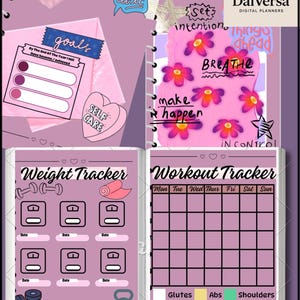 Digital Planner Fit & Focused | The Weekly Planner for Life and Workout. IPad Planner Android Planner , Self Care Workout And Weight Tracker